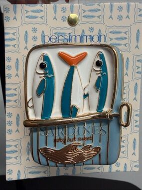 Persimmon | Sardine Salty But Sweet Metal Hair Clip 🐟